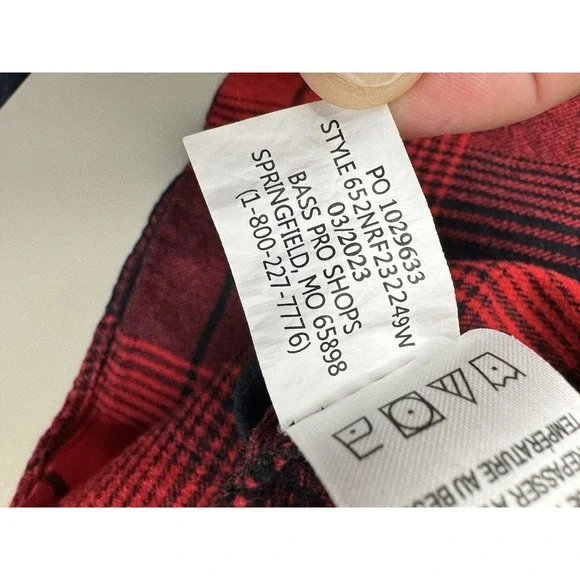 Natural Reflections Flannel Shirt Womens L Red Black Buffalo Check Plaid Outdoor - Picture 7 of 9